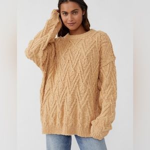 Free People Isla Cable Tunic Size Small